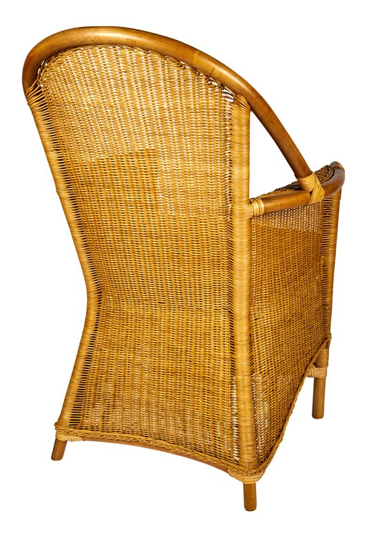 rieten eetkamerstoel dublin in de honing kleur. super rotan stoel.