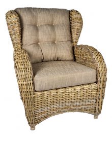 rieten fauteuil Orlando kobo grey