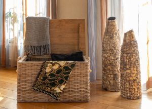 speelgoedkist van rotan - opbergmand met deksel