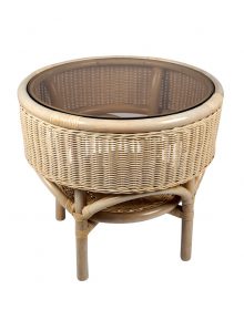 rotan tafeltje met glas type mina