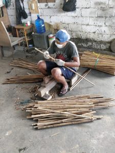 schoonmaken van rotan