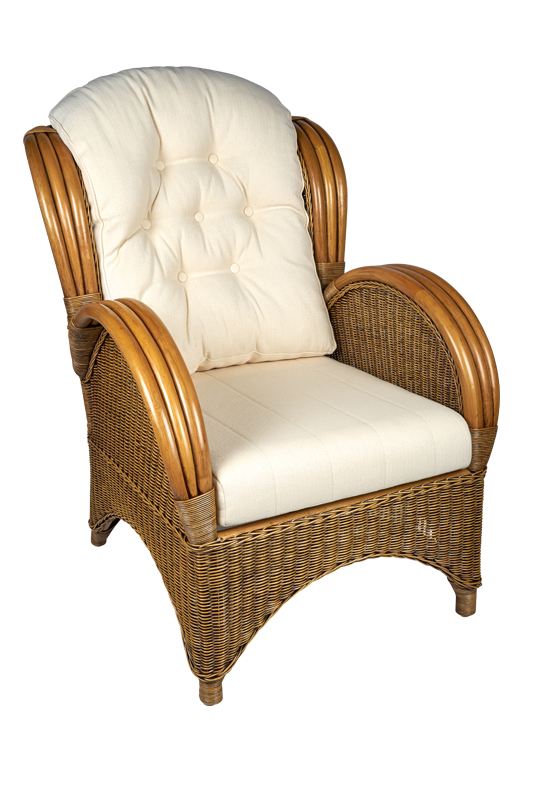 Rotan fauteuil Florida Deluxe - rieten stoel uit voorraad