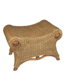 rotan voetenbankje Metz