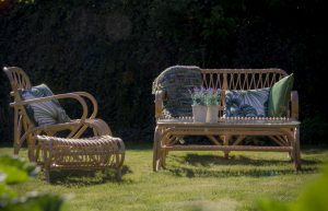 rotan bankje belse retro