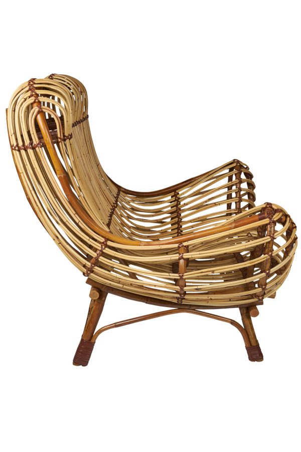 rotan fauteuil Bangkok zijkant