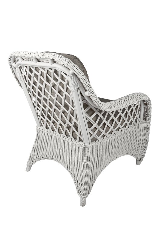 mooi zo Charles Keasing informeel Witte rotan fauteuil Cambell - exclusieve rotan stoel wit. Topper.