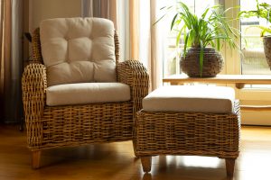 Rotan fauteuil Las Vegas in de kleur honing