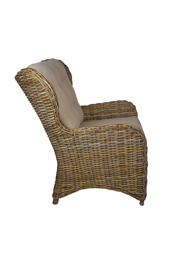 rotan oorfauteuil kobo grey boston