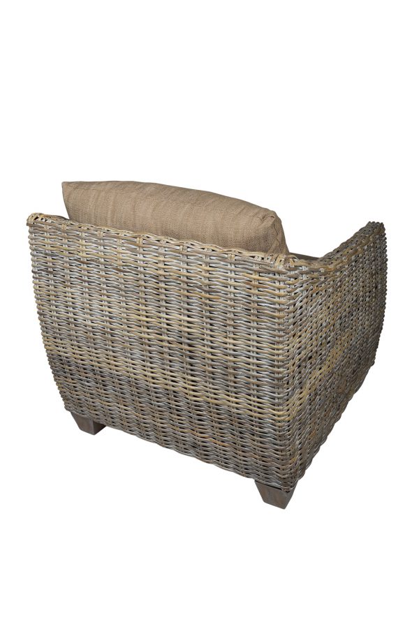 rotan fauteuil Miami achter