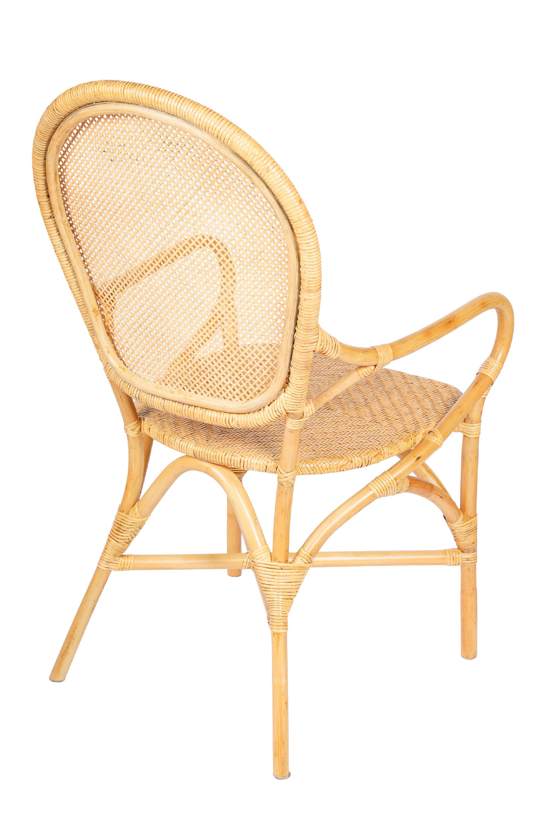 rotan stoel Bogor achterkant