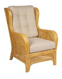 rotan fauteuil Londen honing