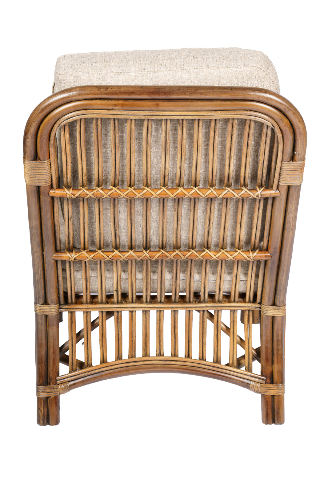 sfeervolle rotan fauteuil Cambell in de bruin kleur