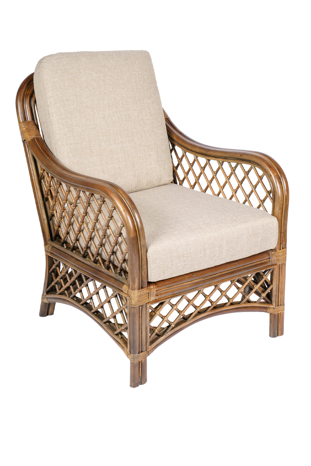 rotan fauteuil Cambel bruin